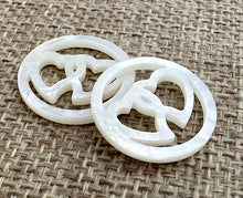 Mother of Pearl Heart Charm Sku#M167