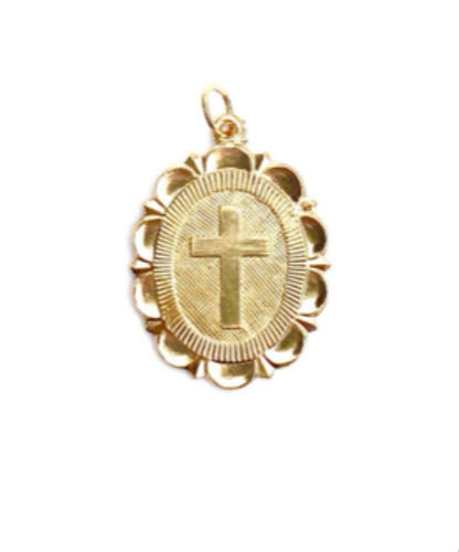 14KGF Oval Cross 2644-C