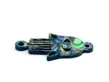 Abalone Hamsa Hand Bead, Mother Of Pearl Hamsa Hand Shell, Sku#M35
