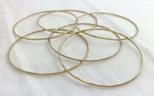 14k GF Hammered Wire Stacking Bangle