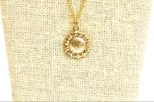 14KGF Sunflower Charm w/ Jump Ring 1797-C