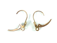 14K Solid Pink Gold Leverback Ear Wire, Sku#14-29-3/CR