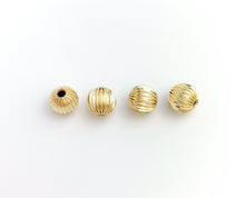 8mm Straight Corrugated Bead