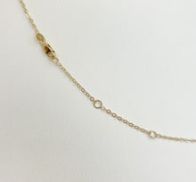 Gold Filled 9 CZ Stone Necklace