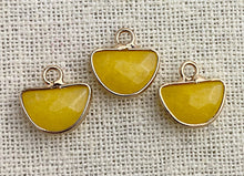 Yellow Stone Gold Plated Charm