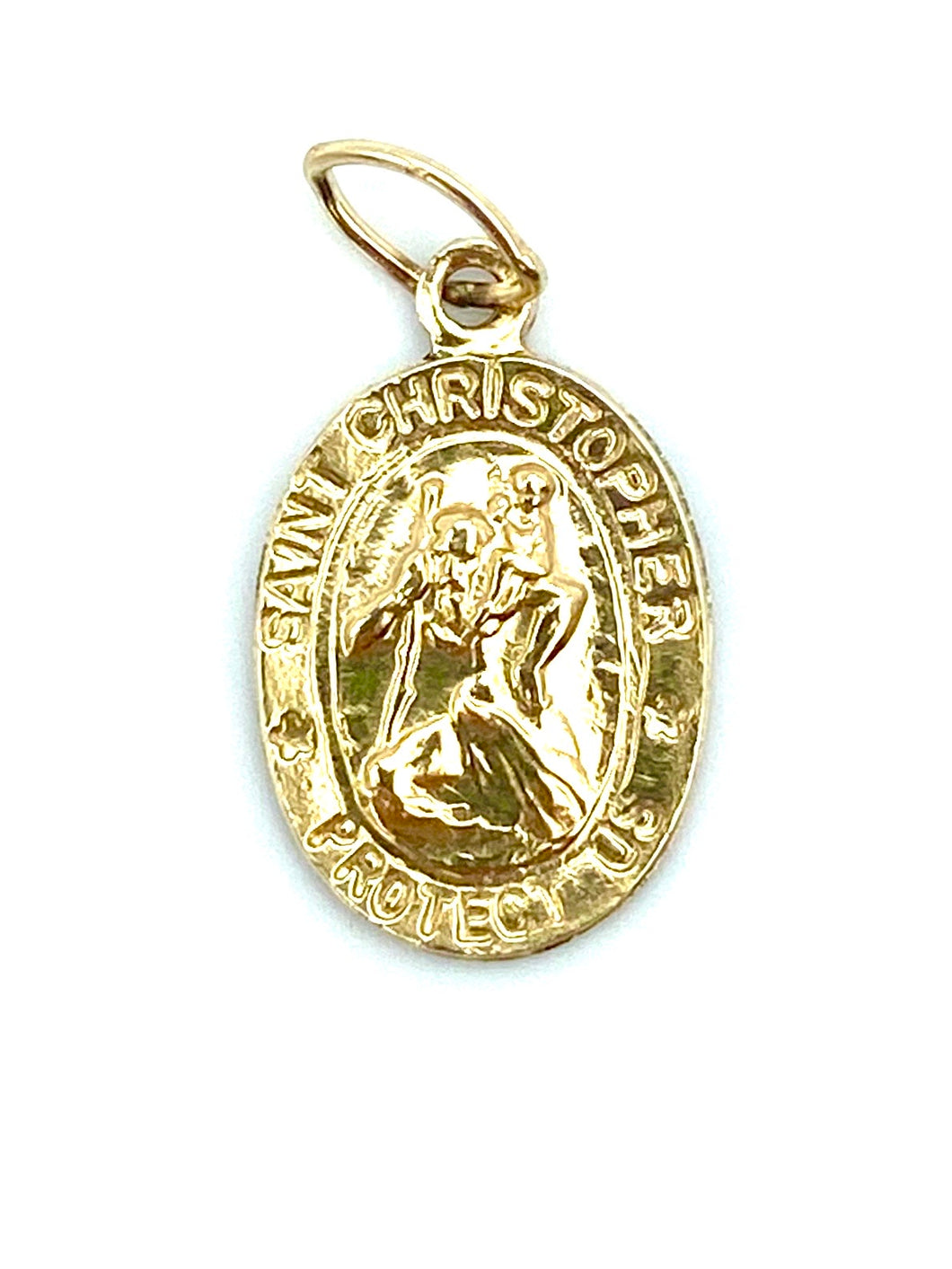 14KGF Saint Christopher Charm , Sku#1732-C