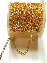 3mm Elongated Curb Chain, 14k Gold Filled, Sterling Silver, Sku#S3304C