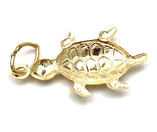 14K solid gold turtle charm, SKU#198C