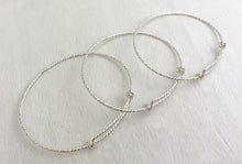 SS Adjustable Sparkle Bangle